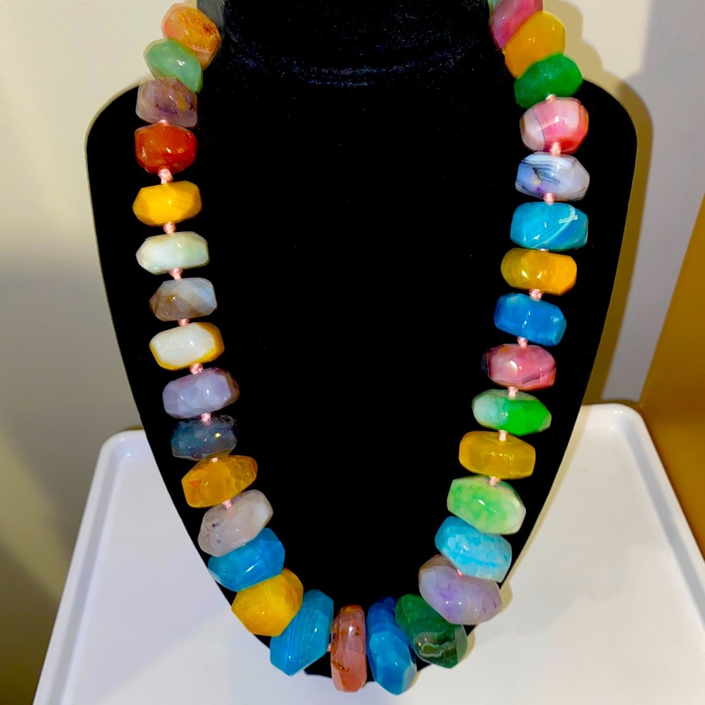 Natural Multi Stone Necklace